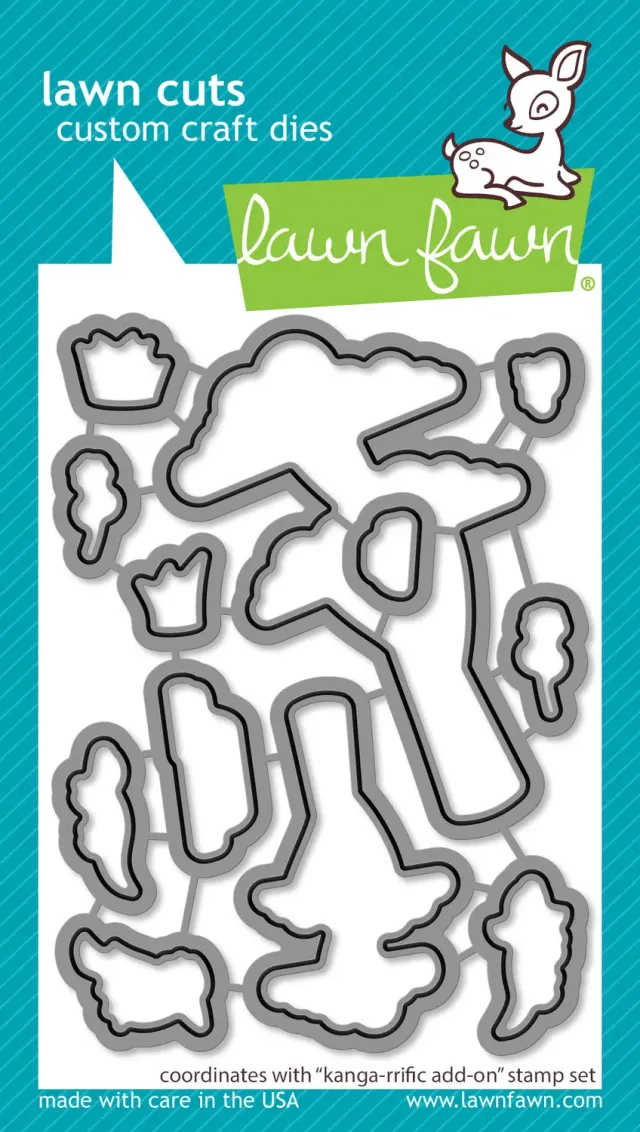 Lawn Fawn Kanga-rrific Add-On Stanzschablonen Tiere