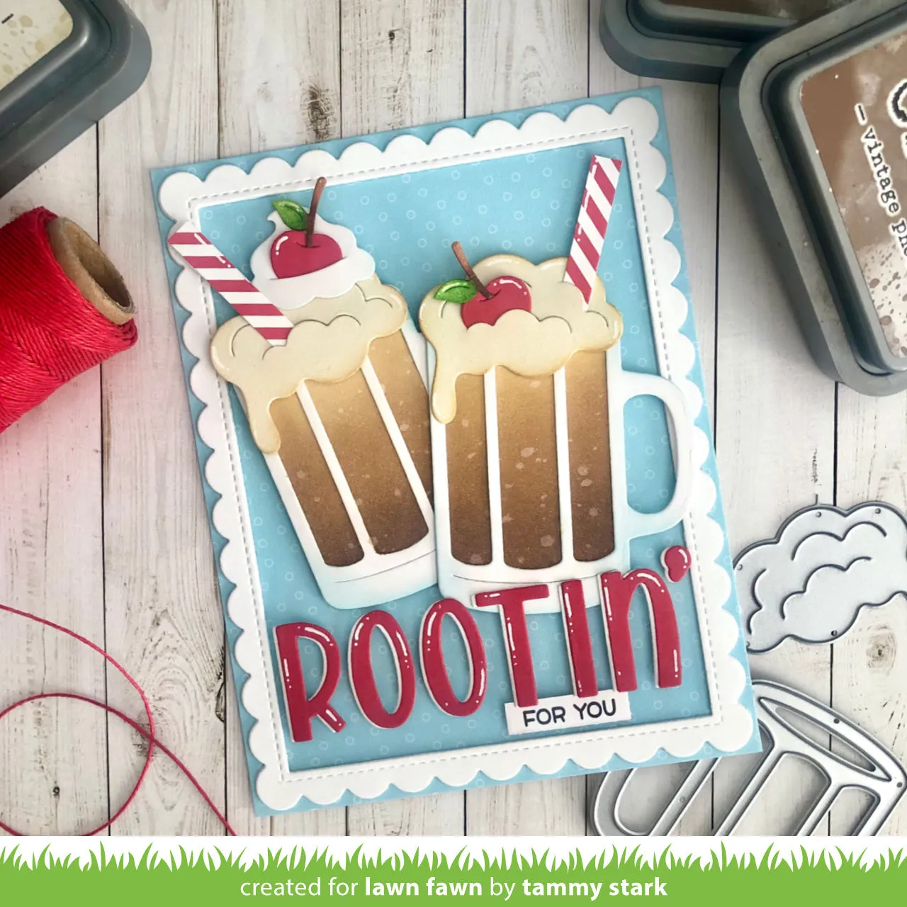 Lawn Fawn Build-A-Drink Root Beer Stanzschablone 6-teilig