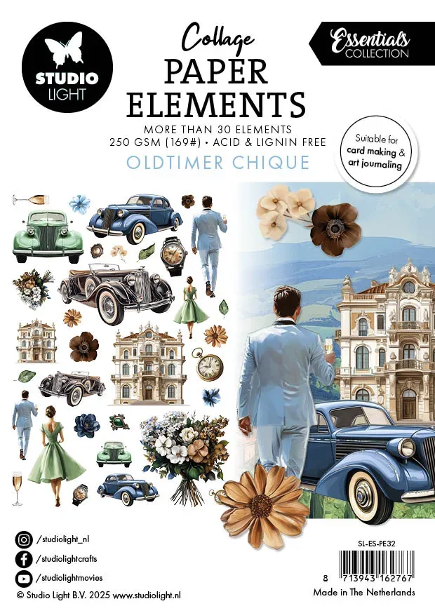 StudioLight Essentials Oldtimer Chique Papierelemente Vintage