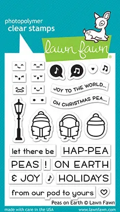 Lawn Fawn Peas on Earth Clear Stamps Weihnachten