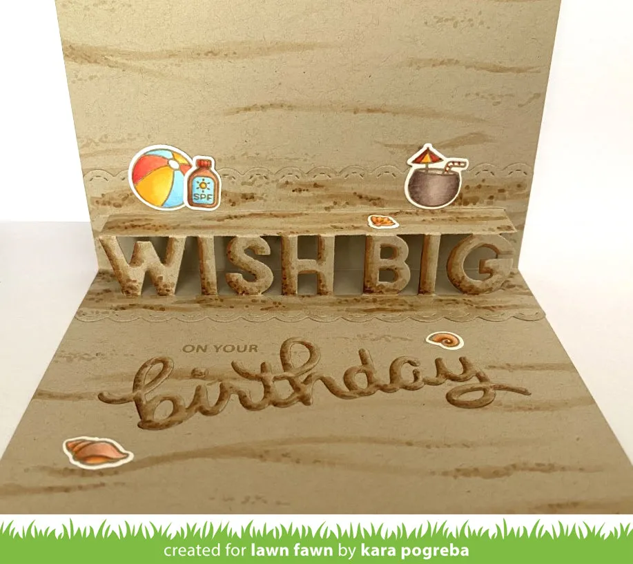 Lawn Fawn Pop-Up Wish Big Stanze 14x6,7cm Interaktiv