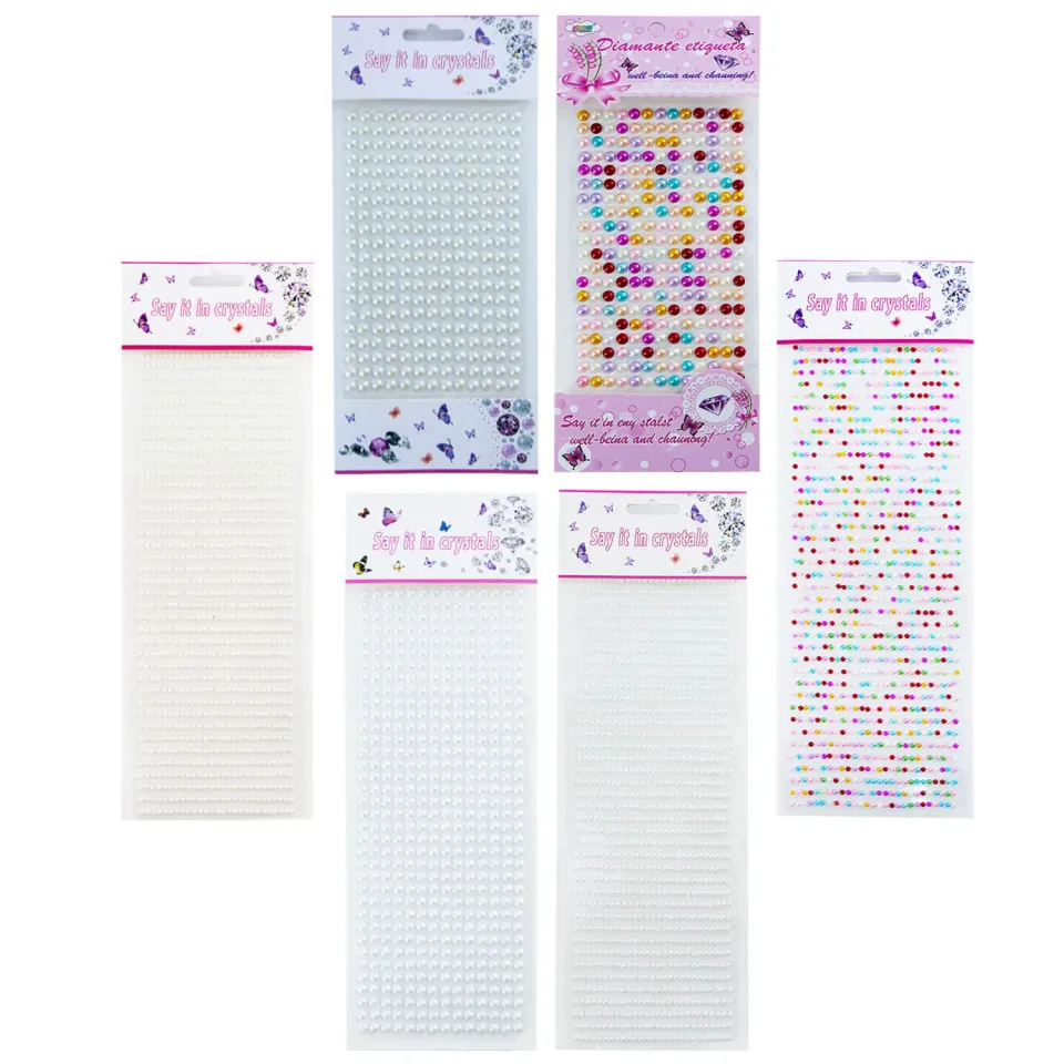 Ieebee Say It In Crystals Perlensticker Weiß 3 mm