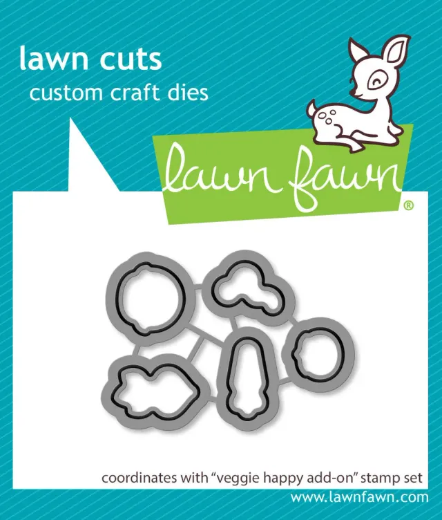 Lawn Fawn Veggie Happy Add-On LF3343 Stanzen Gemüse