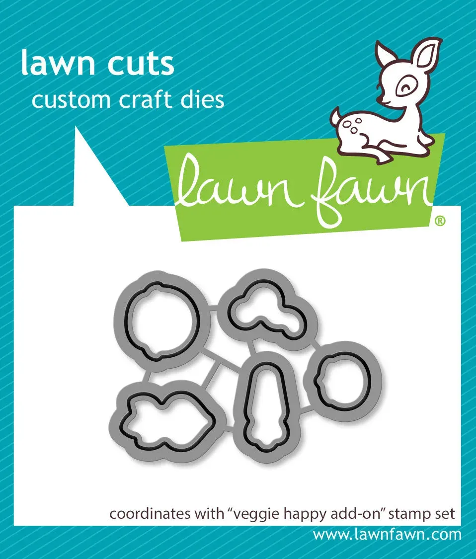 Lawn Fawn Veggie Happy Add-On LF3343 Stanzen Gemüse