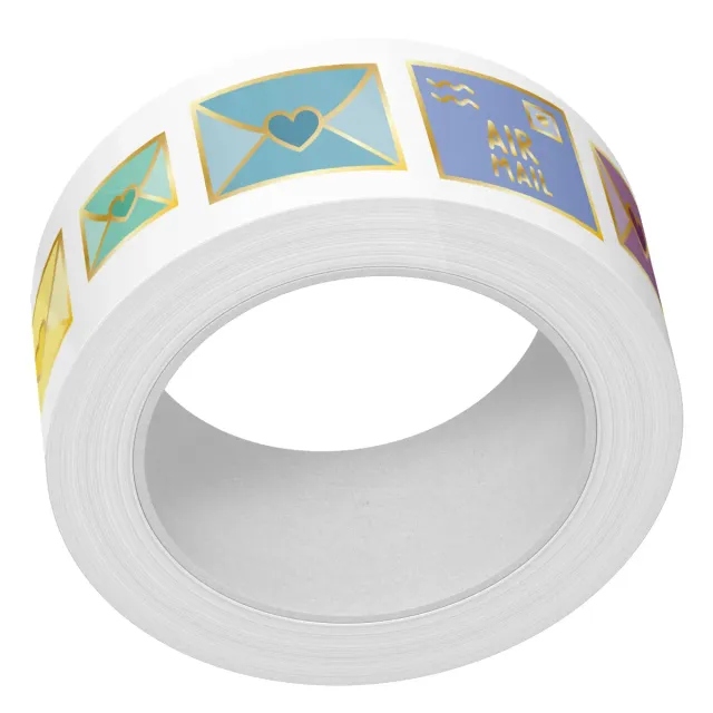 Lawn Fawn Happy Mail LF3290 Washi Tape Goldfolie 15mm