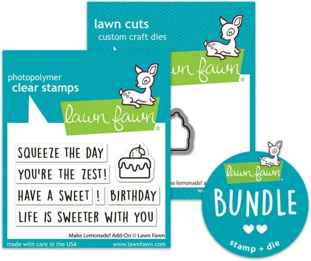 Lawn Fawn Make Lemonade Add-On Stempel+Stanzen Bundle