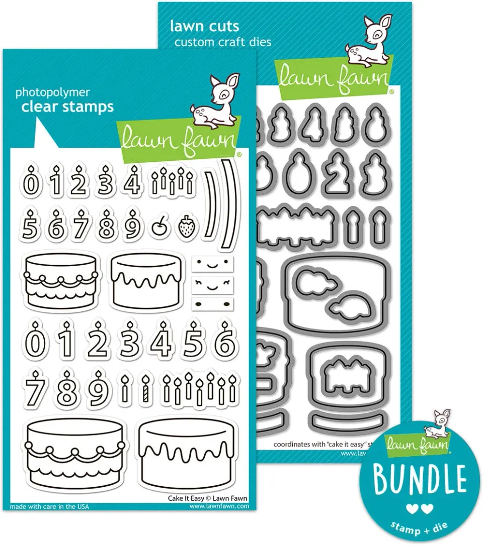 Lawn Fawn Cake It Easy Stempel Stanzen Torte Bundle