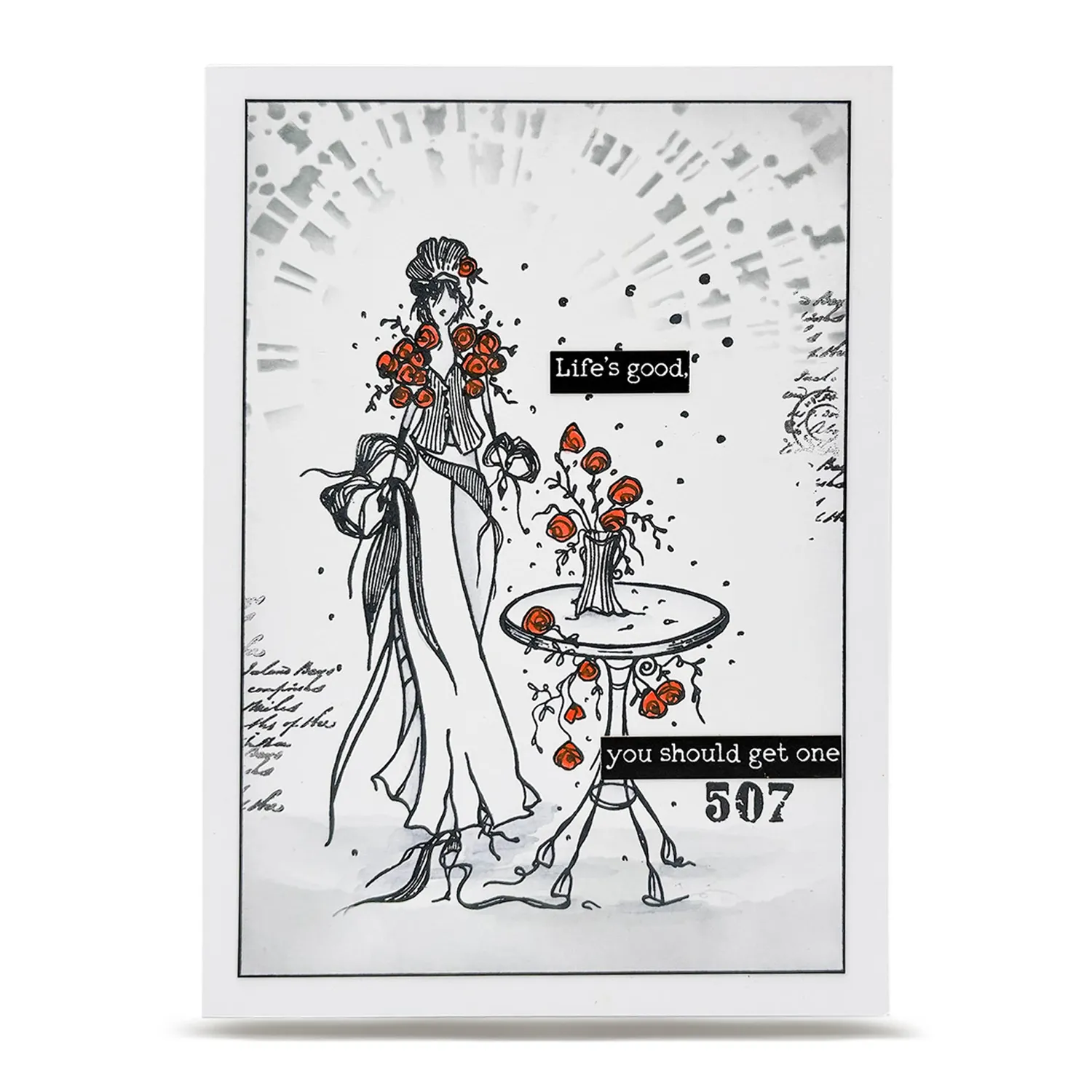 AALL and Create TP-1401 Art of Bouquet Stempelset A6 Blumen