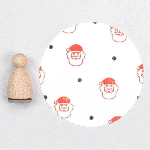 Perlenfischer Santa head small Stempel 16 x 14 mm