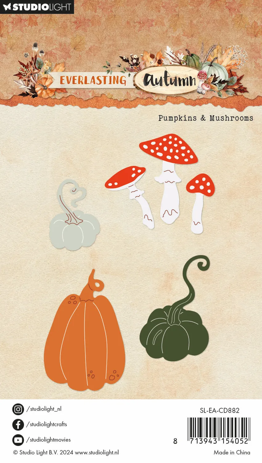StudioLight Everlasting Autumn Pumpkins Stanzschablone