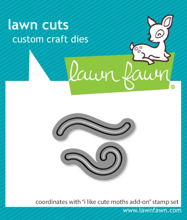 Lawn Fawn I Like Cute Moths Add-On Stanzen 2-teilig