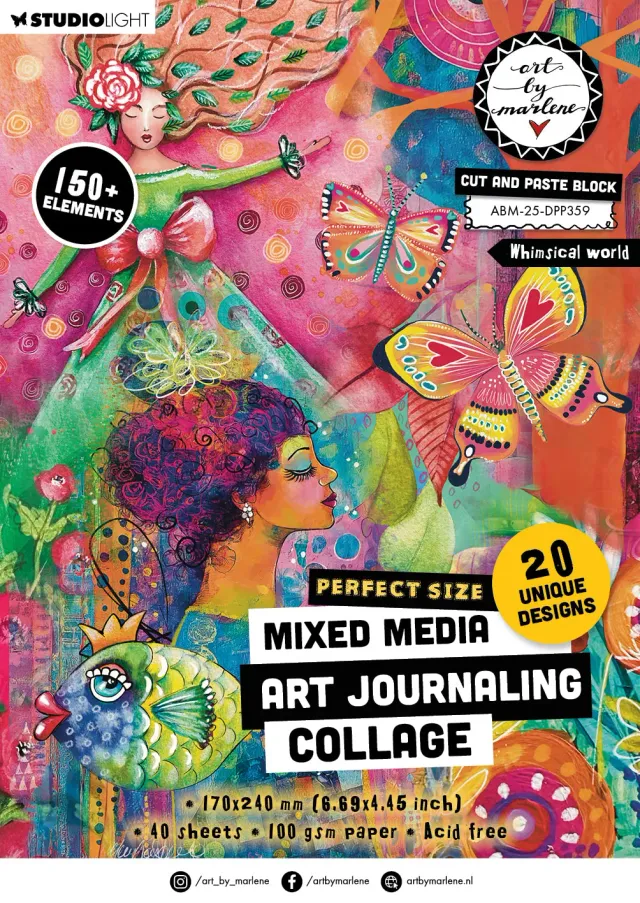 StudioLight Art by Marlene Whymsical World Papierblock A5