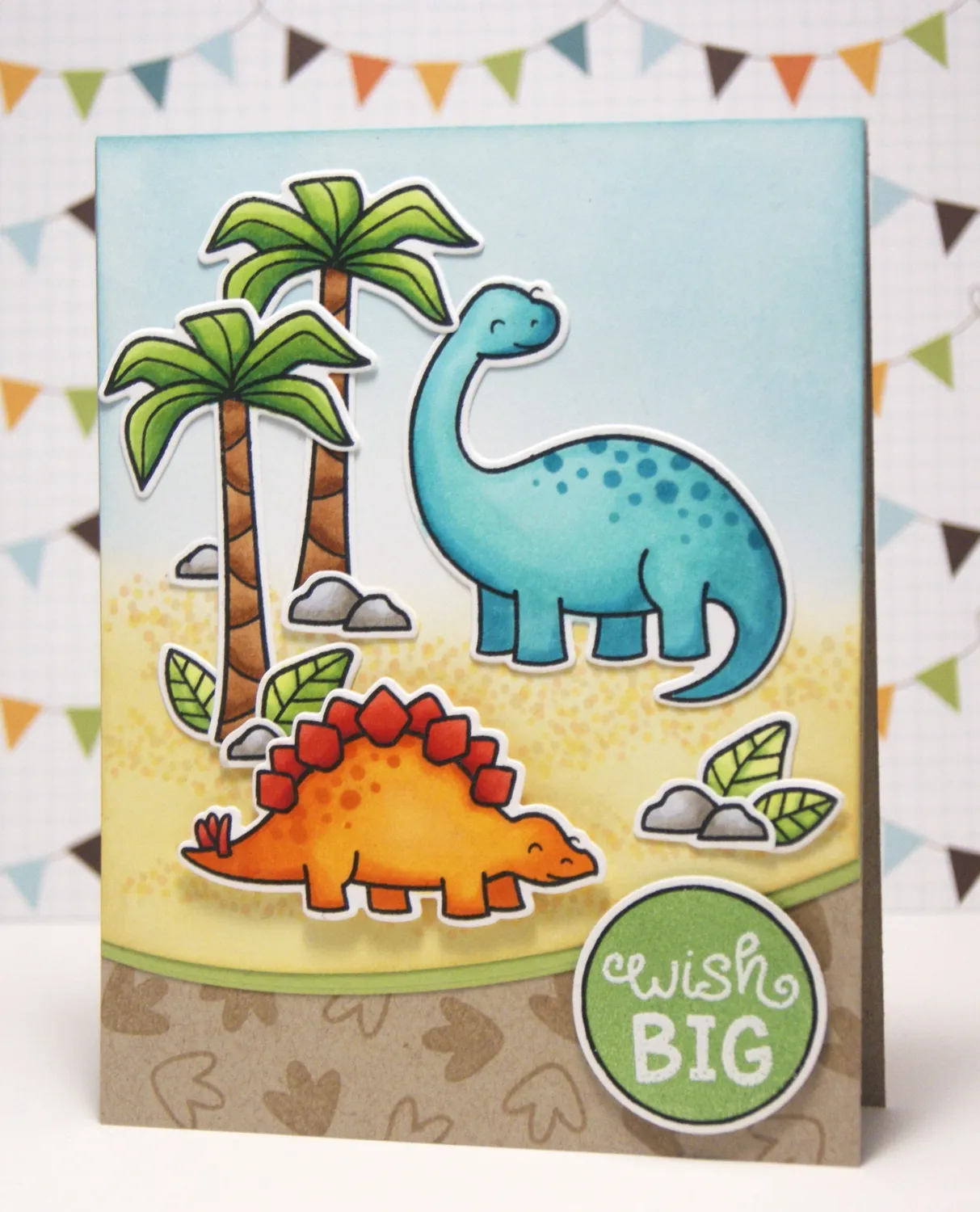 Lawn Fawn Critters from the Past Clear Stamps Dinosaurier