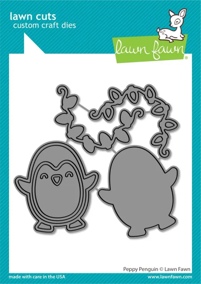 Lawn Fawn Peppy Penguin LF3524 Lawn Cuts Stanzschablonen Pinguin
