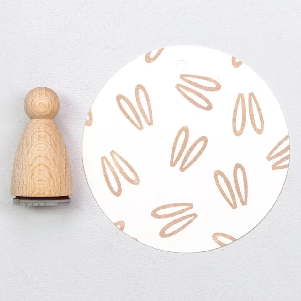 Perlenfischer Bunny ears Stempel klein 11x15 mm