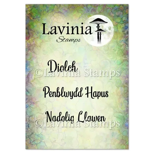 Lavinia Stamps Welsh Words Stempel Sprüche