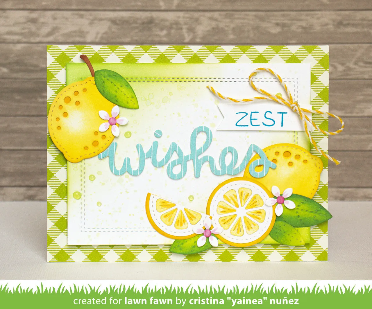 Lawn Fawn Zesty Lemon Stanzen Zitrusfrüchte