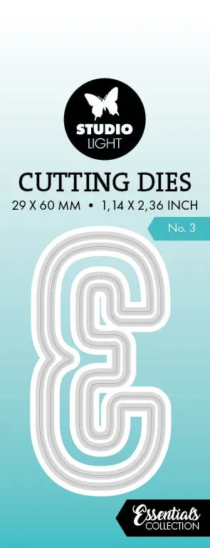 Studio Light Essentials Cutting Die Number 3 Stanze Zahl
