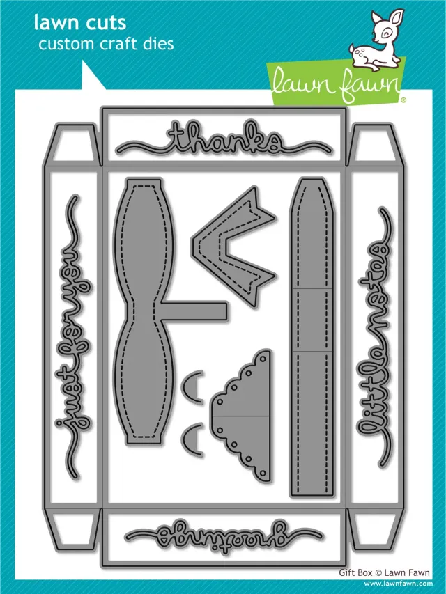 Lawn Fawn Lawn Cuts Gift Box LF1484 Stanzschablonen 11-teilig