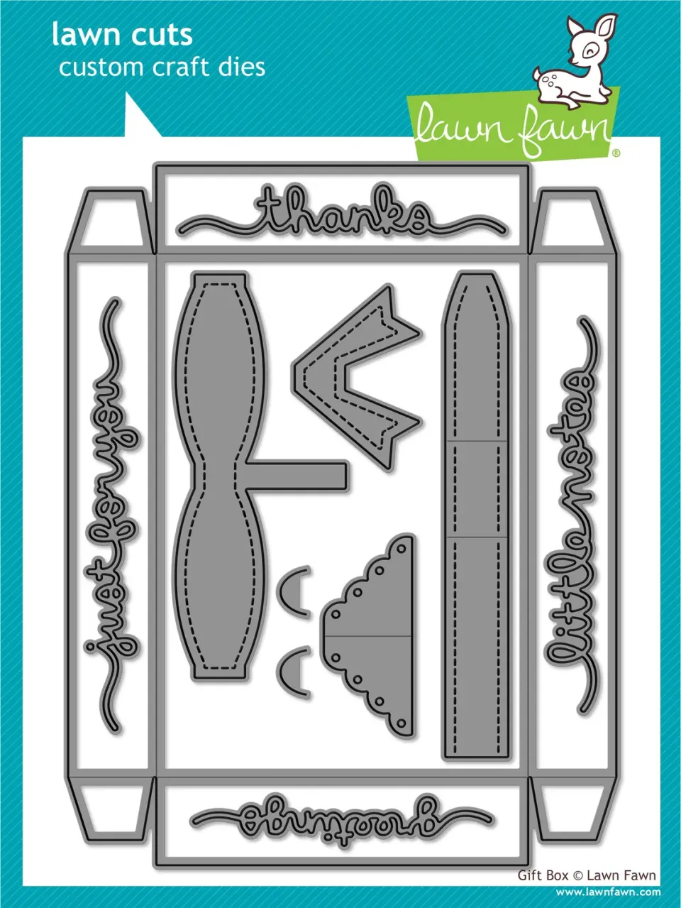 Lawn Fawn Lawn Cuts Gift Box LF1484 Stanzschablonen 11-teilig