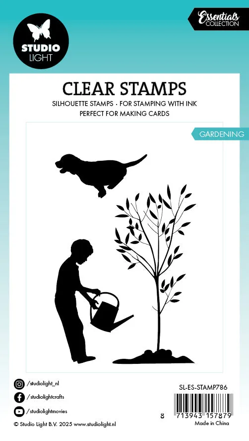 StudioLight Essentials Gardening Clear Stamp 62x93 Garten