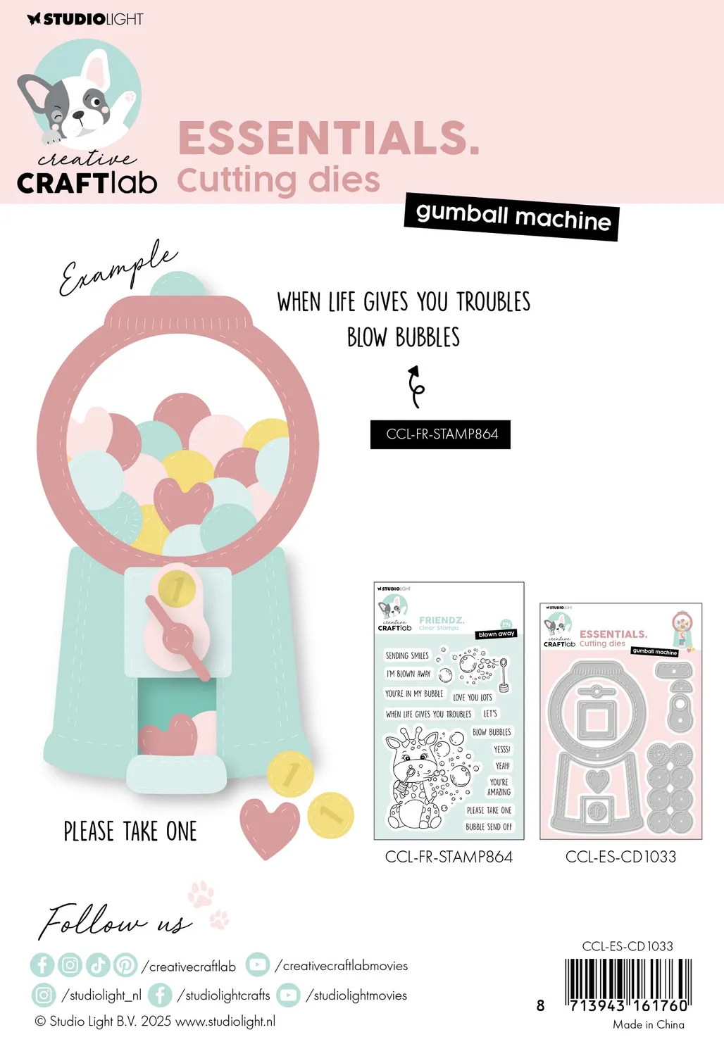 Creative Craftlab Essentials Gumball machine Stanzschablone