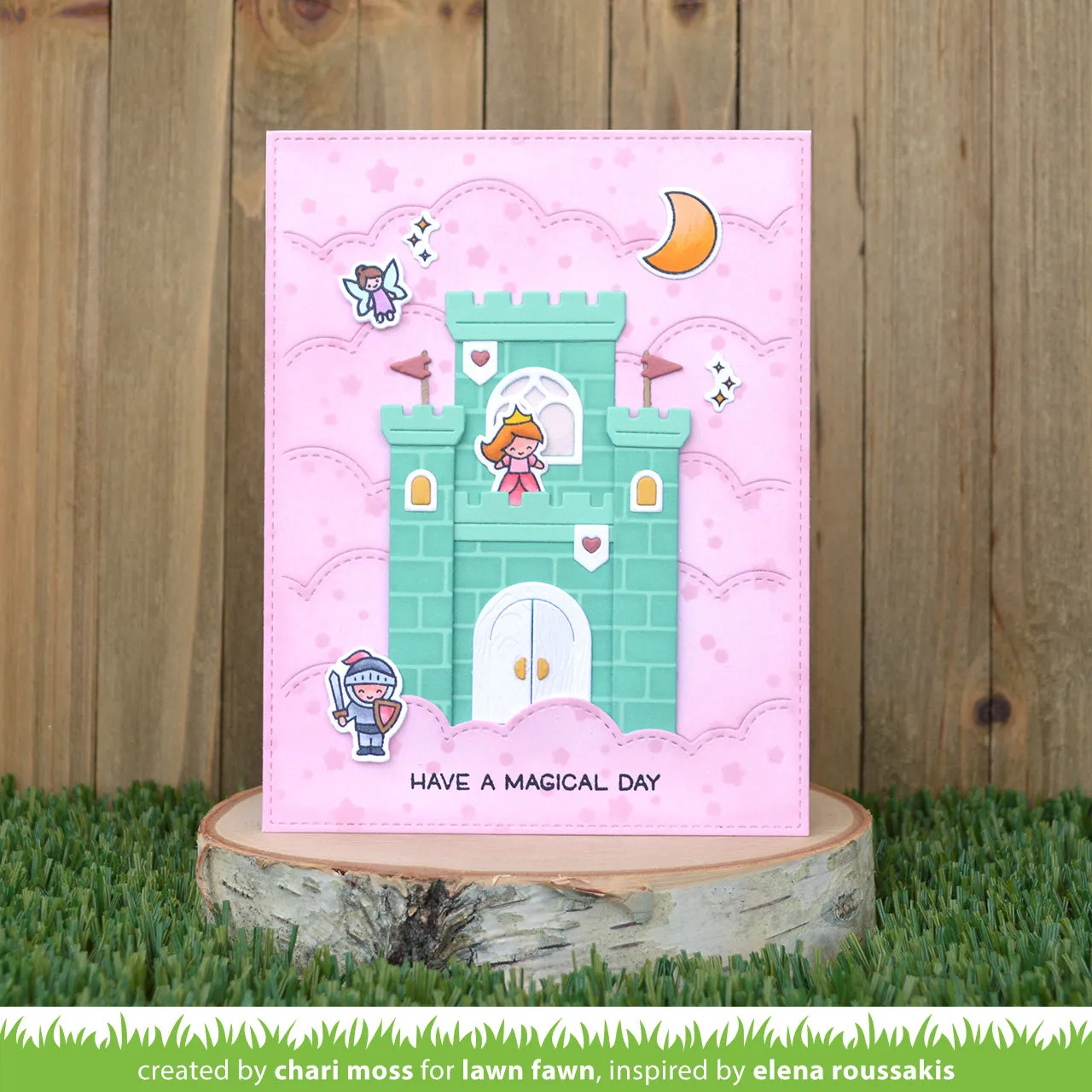 Lawn Fawn Lawn Cuts Puffy Cloud Backdrop Portrait Stanze