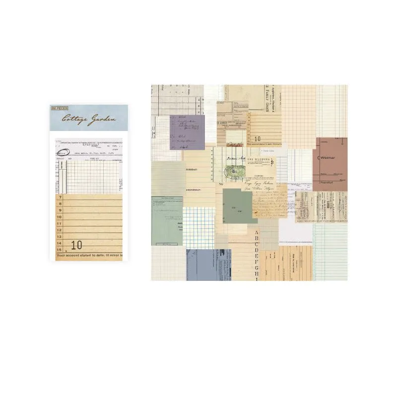 Ieebee Minimalist Deko Papier Flowers & Grass 60 Stück