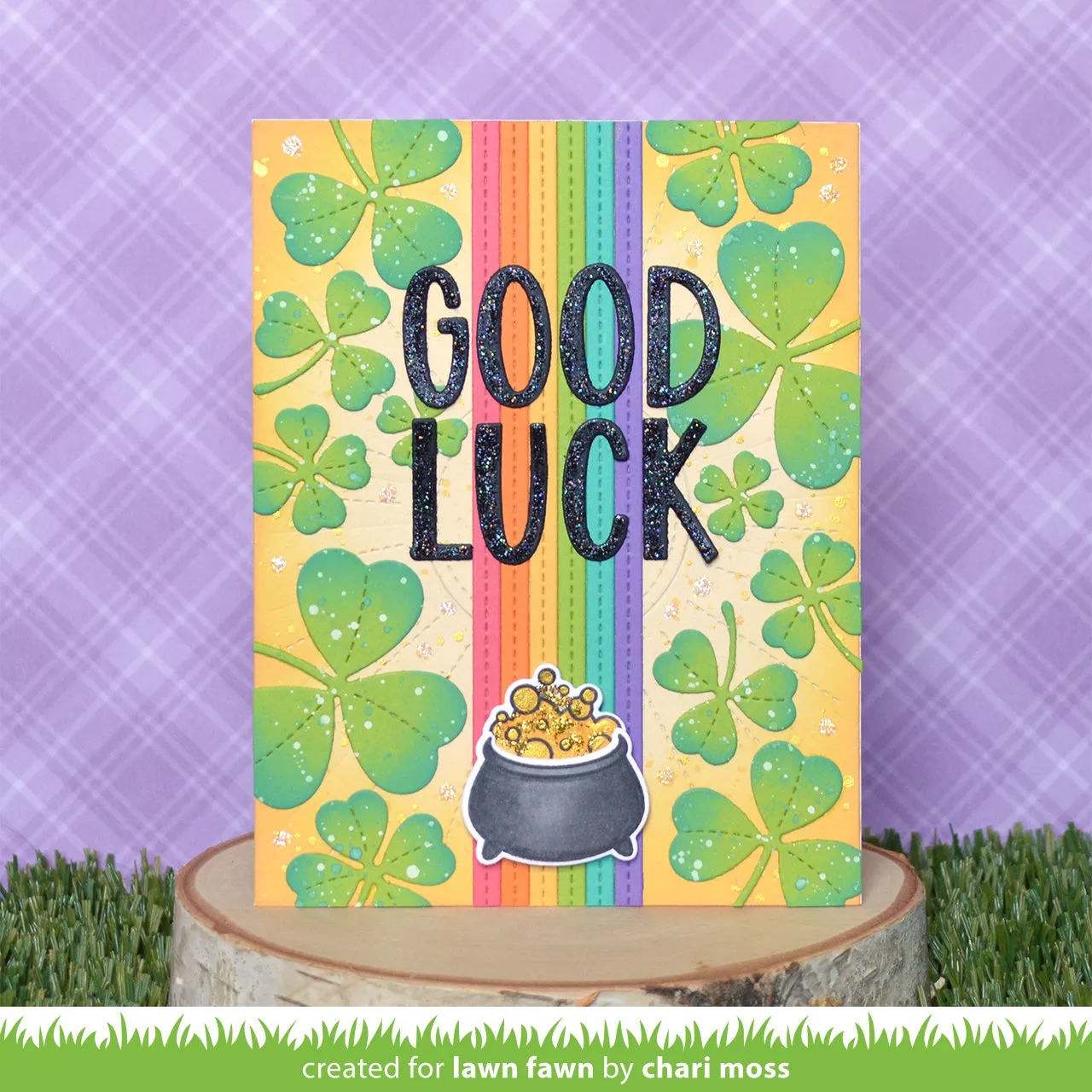 Lawn Fawn Lawn Cuts Lucky Clovers Stanzen Kleeblatt