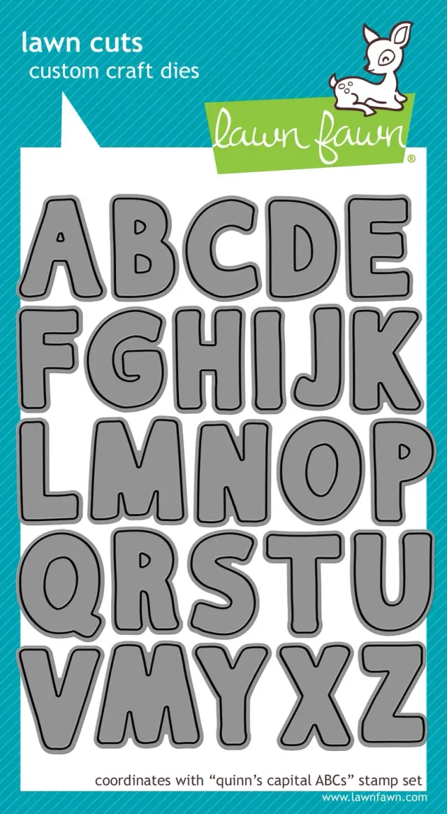 Lawn Fawn Quinn's Capital ABCs Lawn Cuts Stanzen
