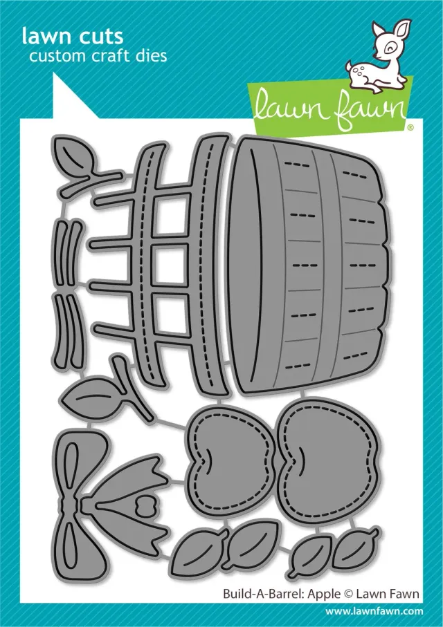 Lawn Fawn Build-A-Barrel Apple Stanzformen LF2962