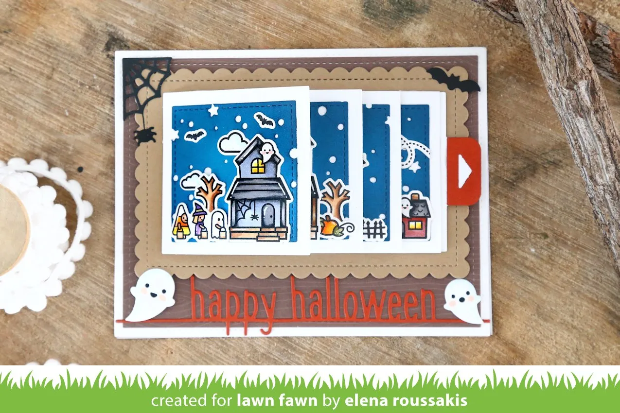 Lawn Fawn Happy Halloween LF2061 Stanze Schriftzug
