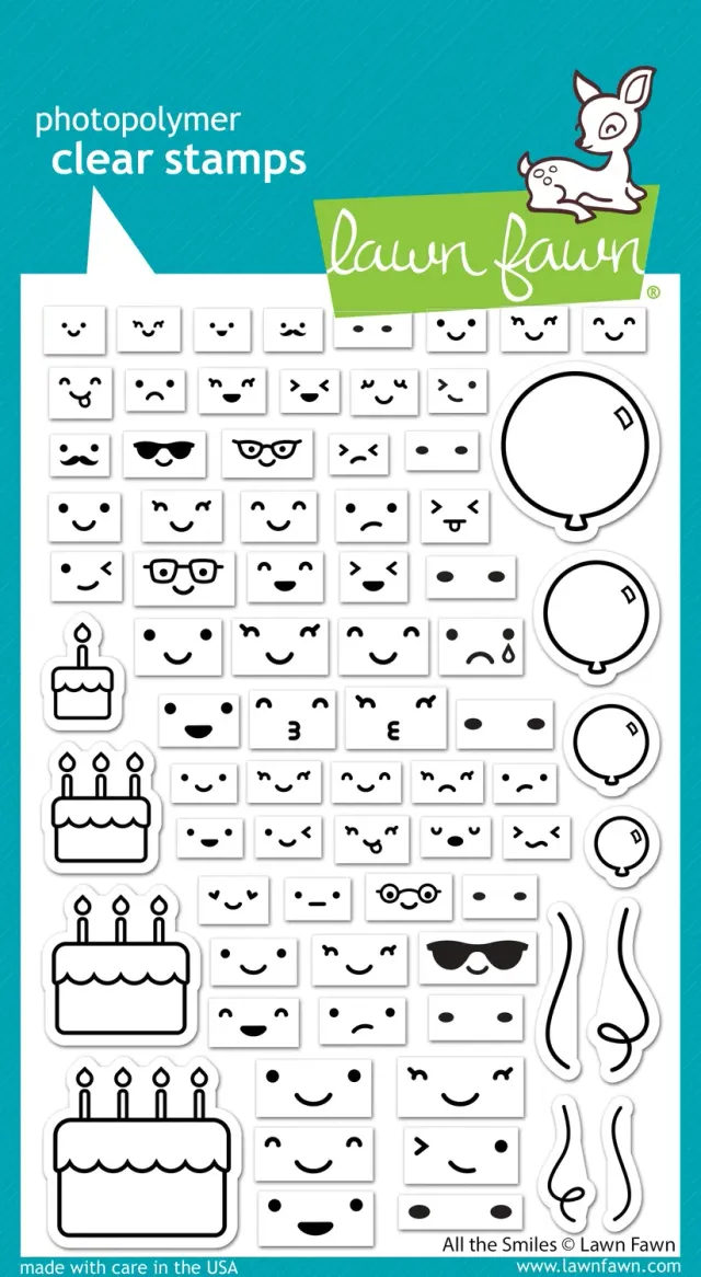 Lawn Fawn All the Smiles LF3423 Clear Stamps Geburtstag