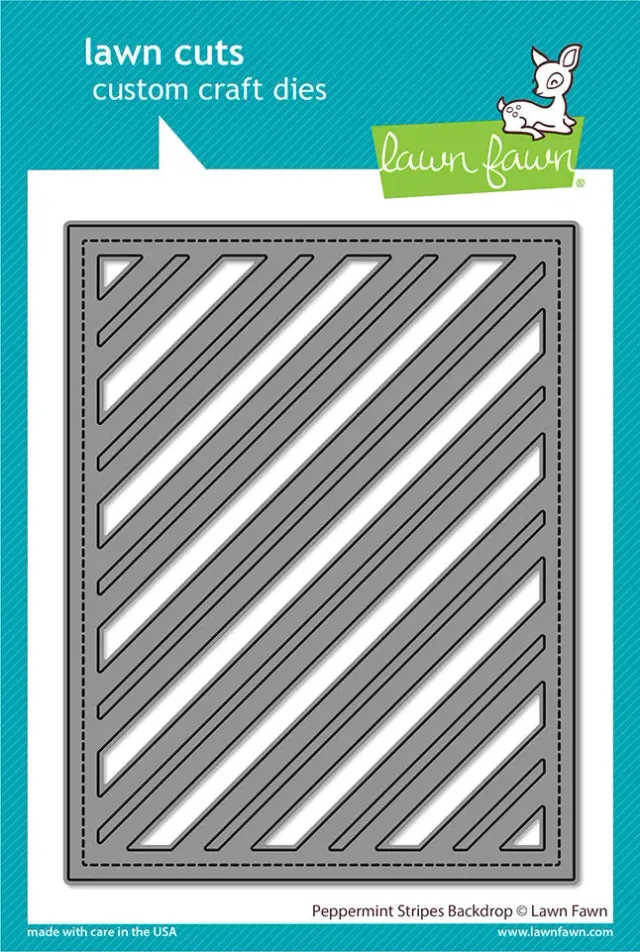 Lawn Fawn LF2705 Peppermint Stripes Backdrop Stanzen