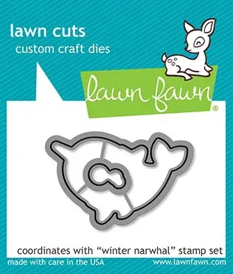Lawn Fawn Winter Narwhal Stanzschablone Wal Weihnachten