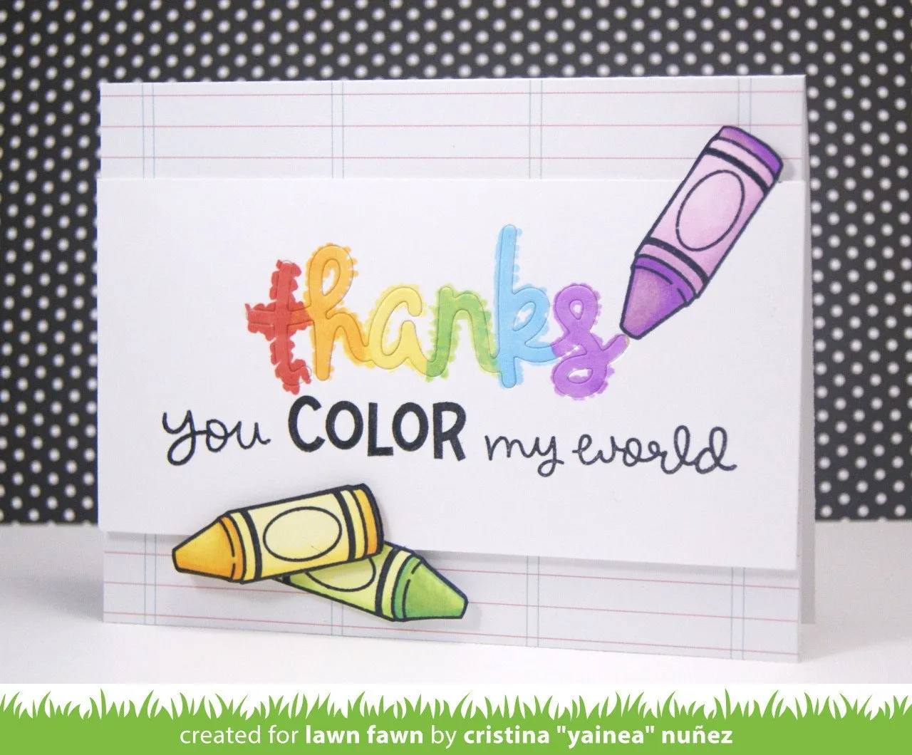 Lawn Fawn Color My World Clear Stamps Mini