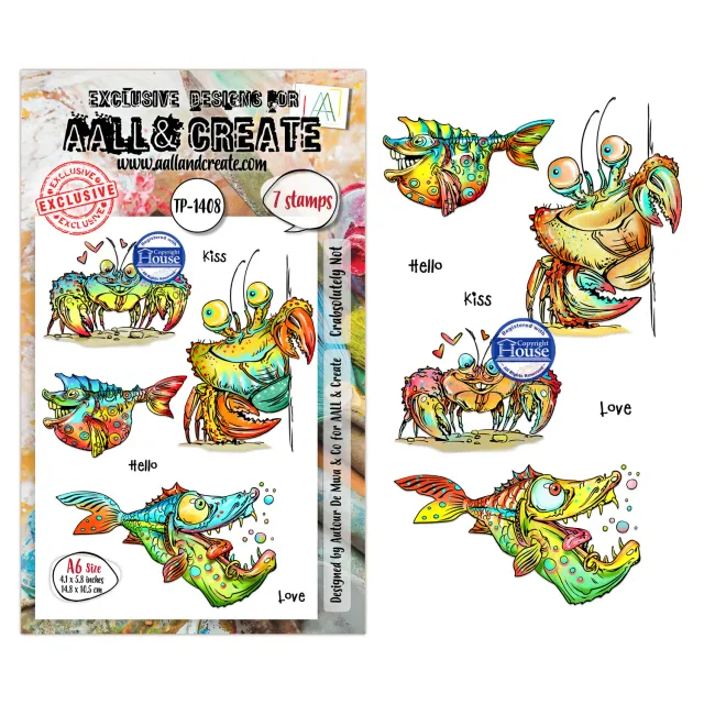 AALL and Create TP-1408 Crabsolutely Not Stempelset A6