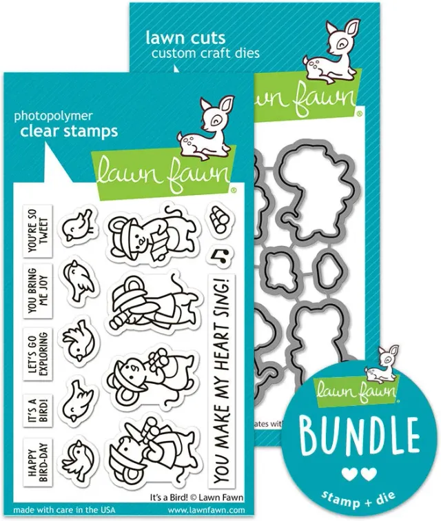 Lawn Fawn It’s a Bird! Stempel + Stanzen Bundle Frühling