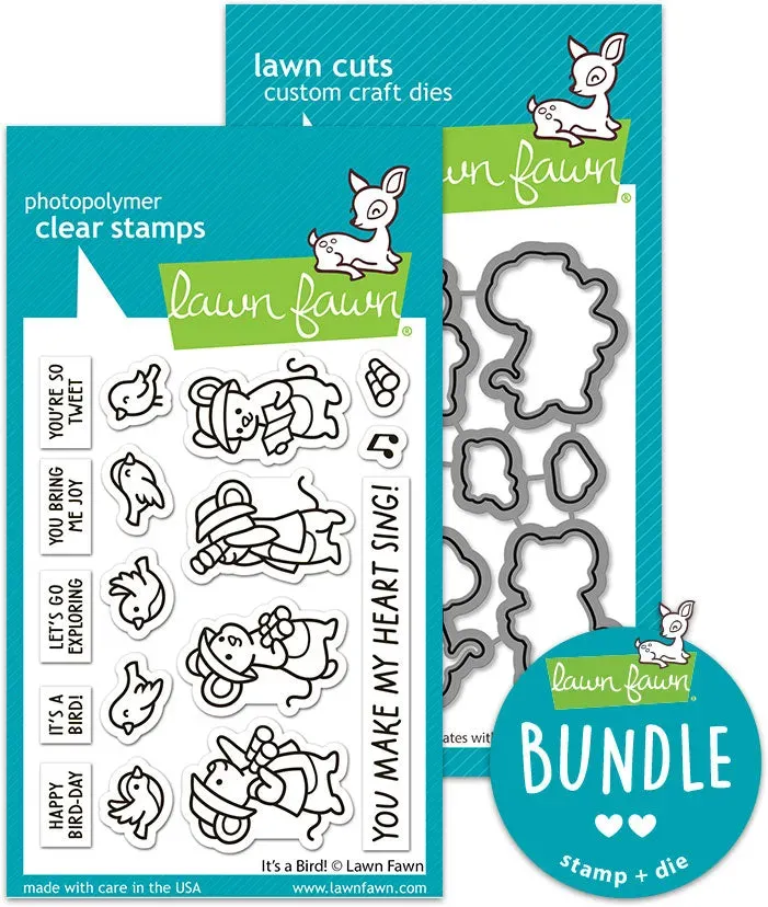 Lawn Fawn It’s a Bird! Stempel + Stanzen Bundle Frühling