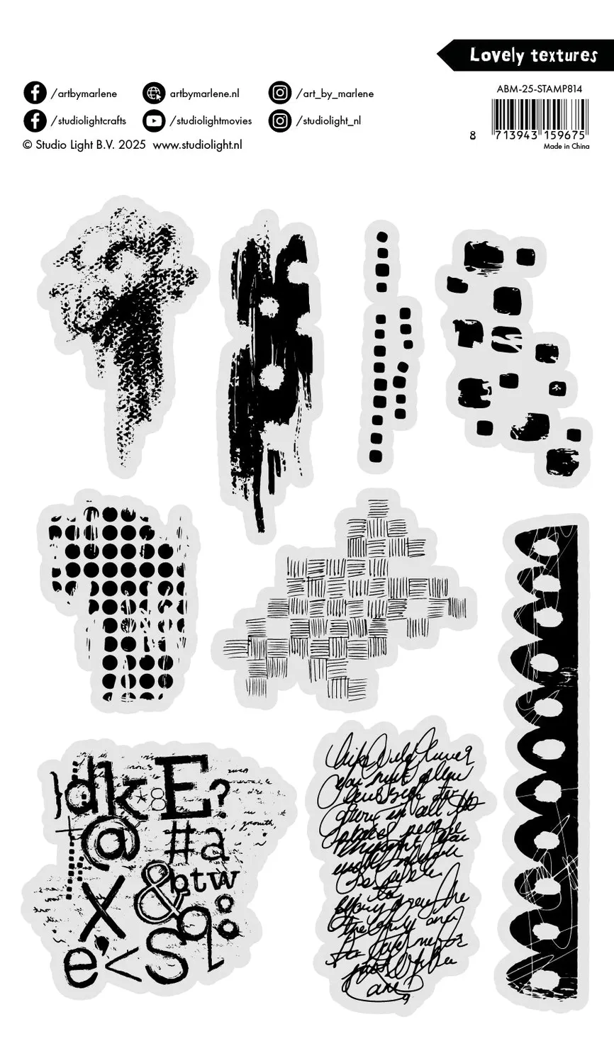 StudioLight Art by Marlene Lovely Textures Clear Stamp Strukturen