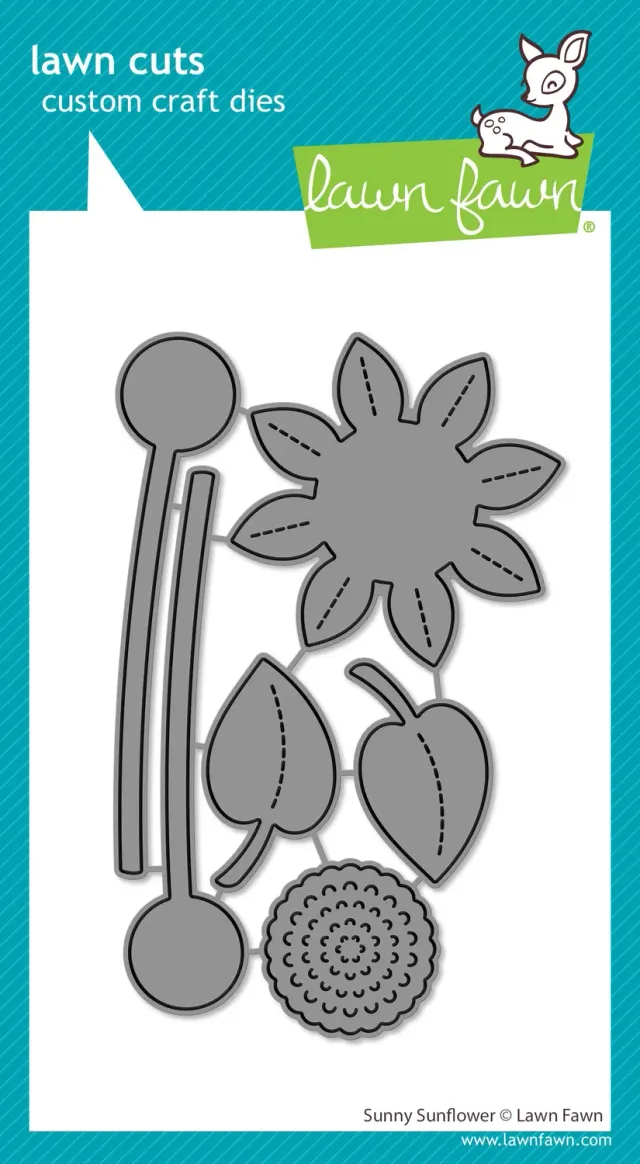 Lawn Fawn Lawn Cuts Sunny Sunflower Stanzen 6-teilig