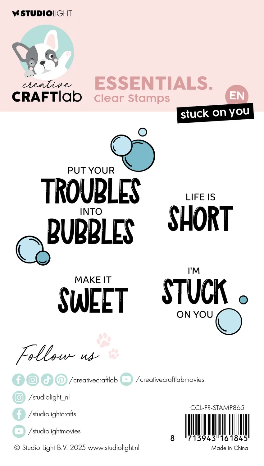 Creative Craftlab Essentials Stuck on You Clear Stamp