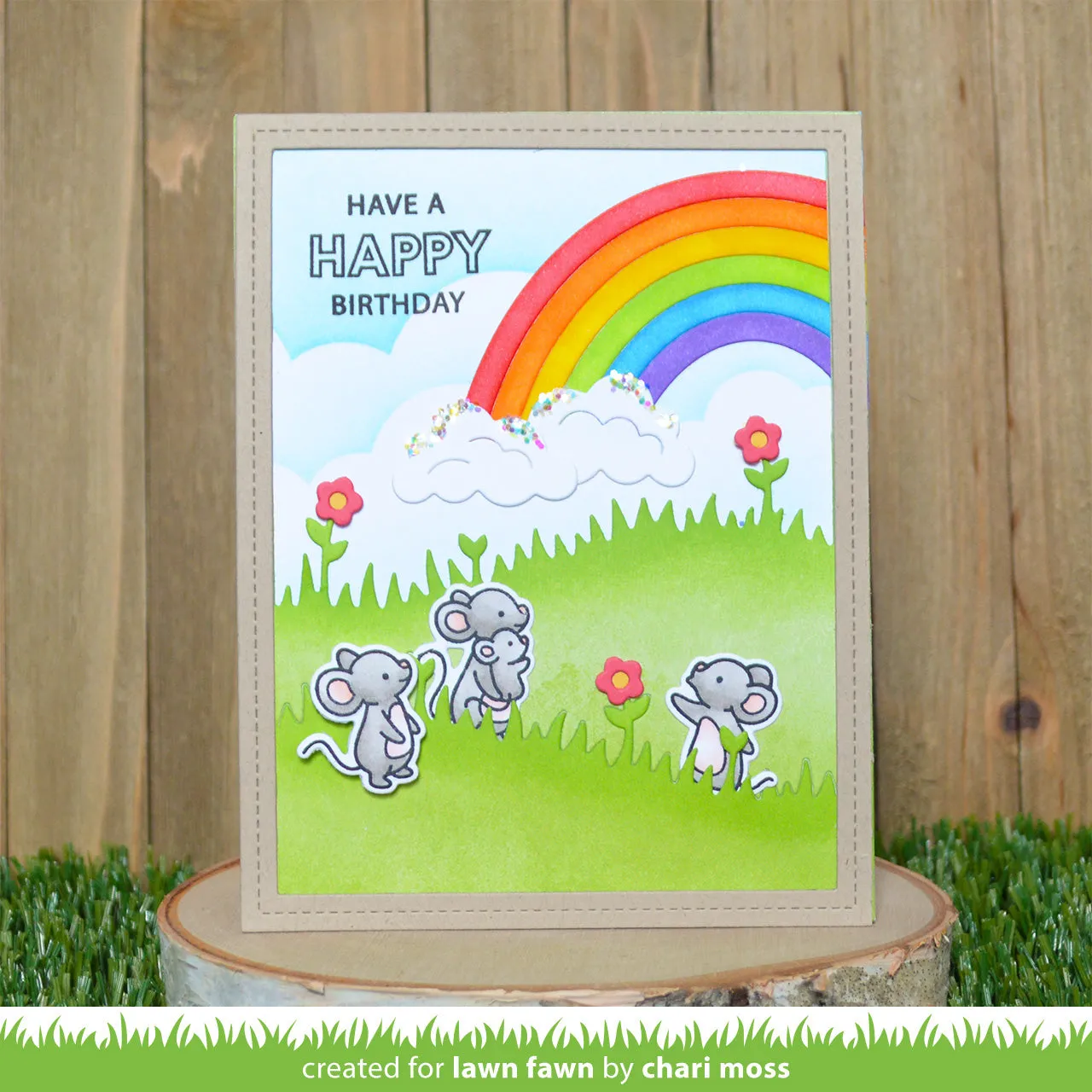 Lawn Fawn Lawn Cuts Meadow Backdrop Portrait LF2268 Stanzen