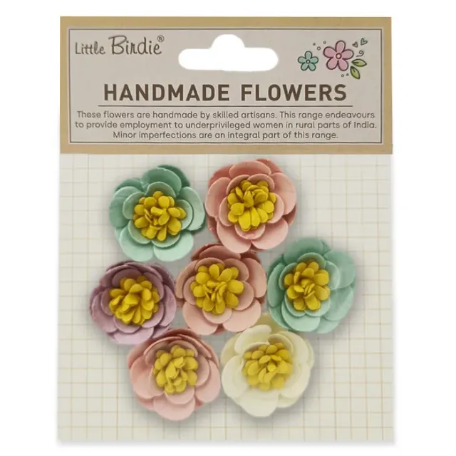 Lavinia Stamps Cleo Fairy Garden Papierblumen 7er Pack