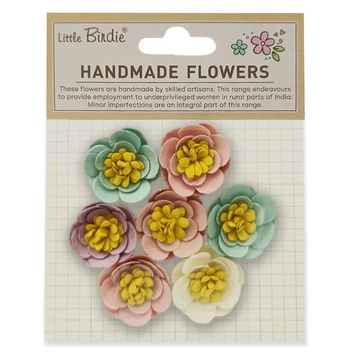 Lavinia Stamps Cleo Fairy Garden Papierblumen 7er Pack