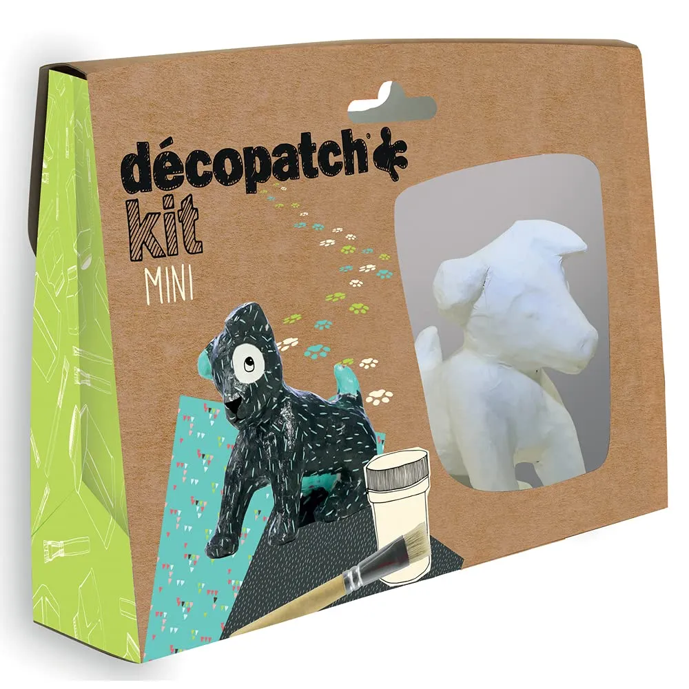 décopatch KIT010O Bastel Set Pferd Pappmaché rosa-lila