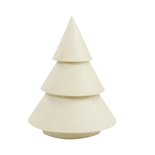 décopatch Weihnachtsbaum S Pappmaché Rohling 14 cm