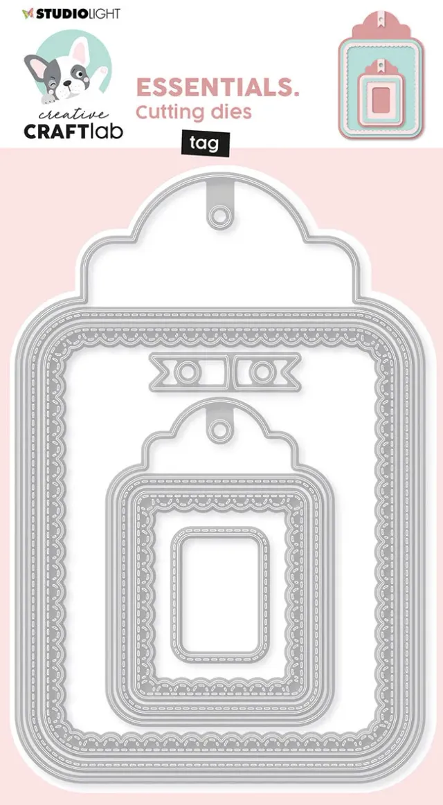 Creative Craftlab Essentials Stanzschablone Tag Set Anhängerform