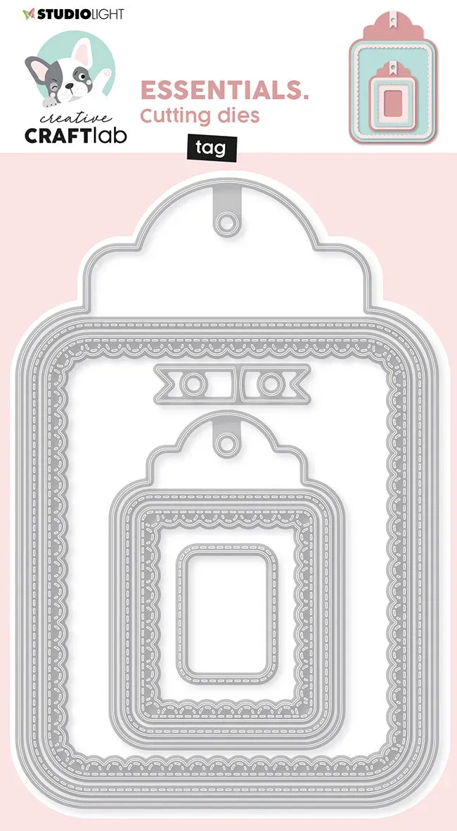 Creative Craftlab Essentials Stanzschablone Tag Set Anhängerform