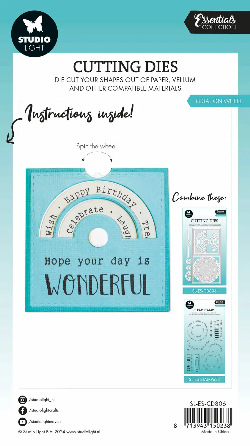 StudioLight Essentials Rotation Wheel Stanzschablone interaktiv